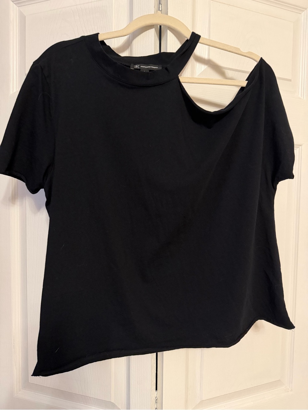 INC International Concepts, Womens Off the Shoulder T-shirt, Large